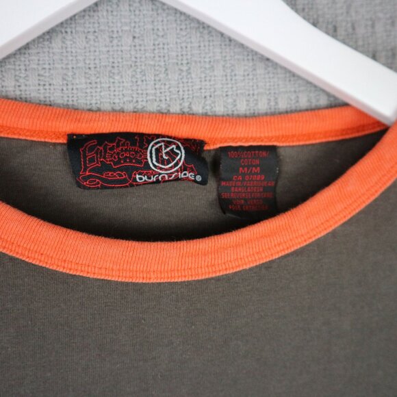 Y2K Burnside Two Tone Hawaii Shirt Tee - Picture 4 of 8